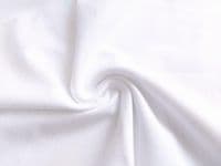 Brushed Cotton Flannel Fabric Material Wynciette WHITE